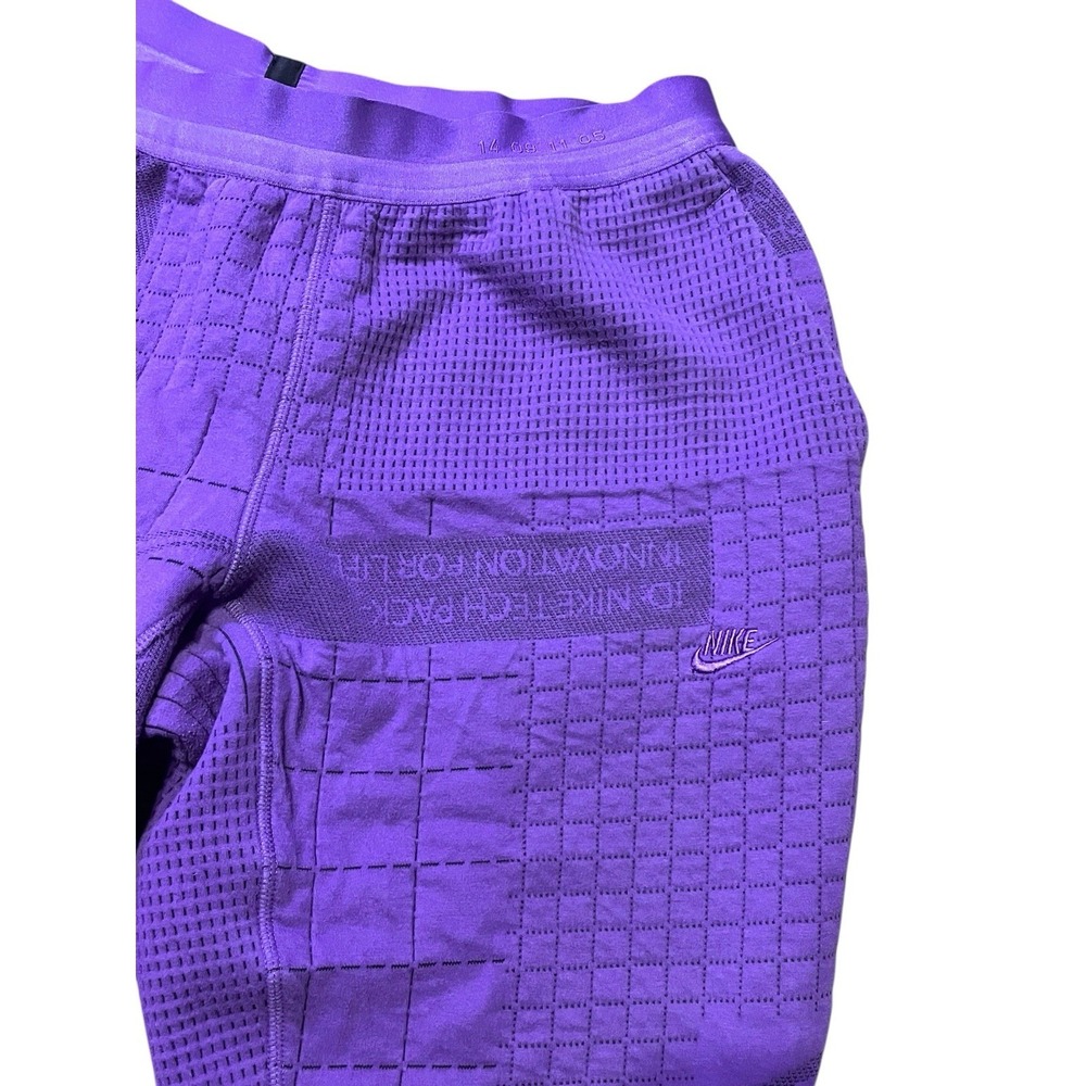 Nike Tech Pack Therma-FIT ADV Purple Grid Knit Joggers Men's Large streetwear - Picture 7 of 13